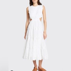 Zimmermann Cassia white cutout dress